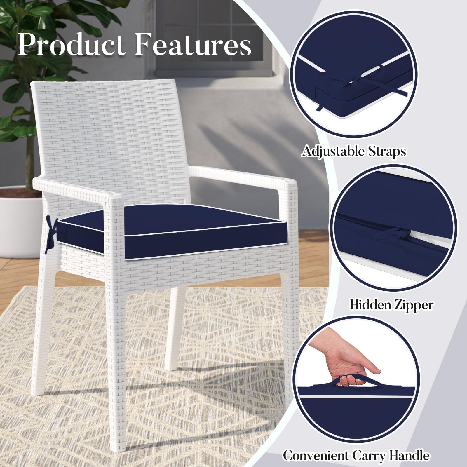 Basic Beyond corner ties and non-slip backing, secure attachment prevents slipping