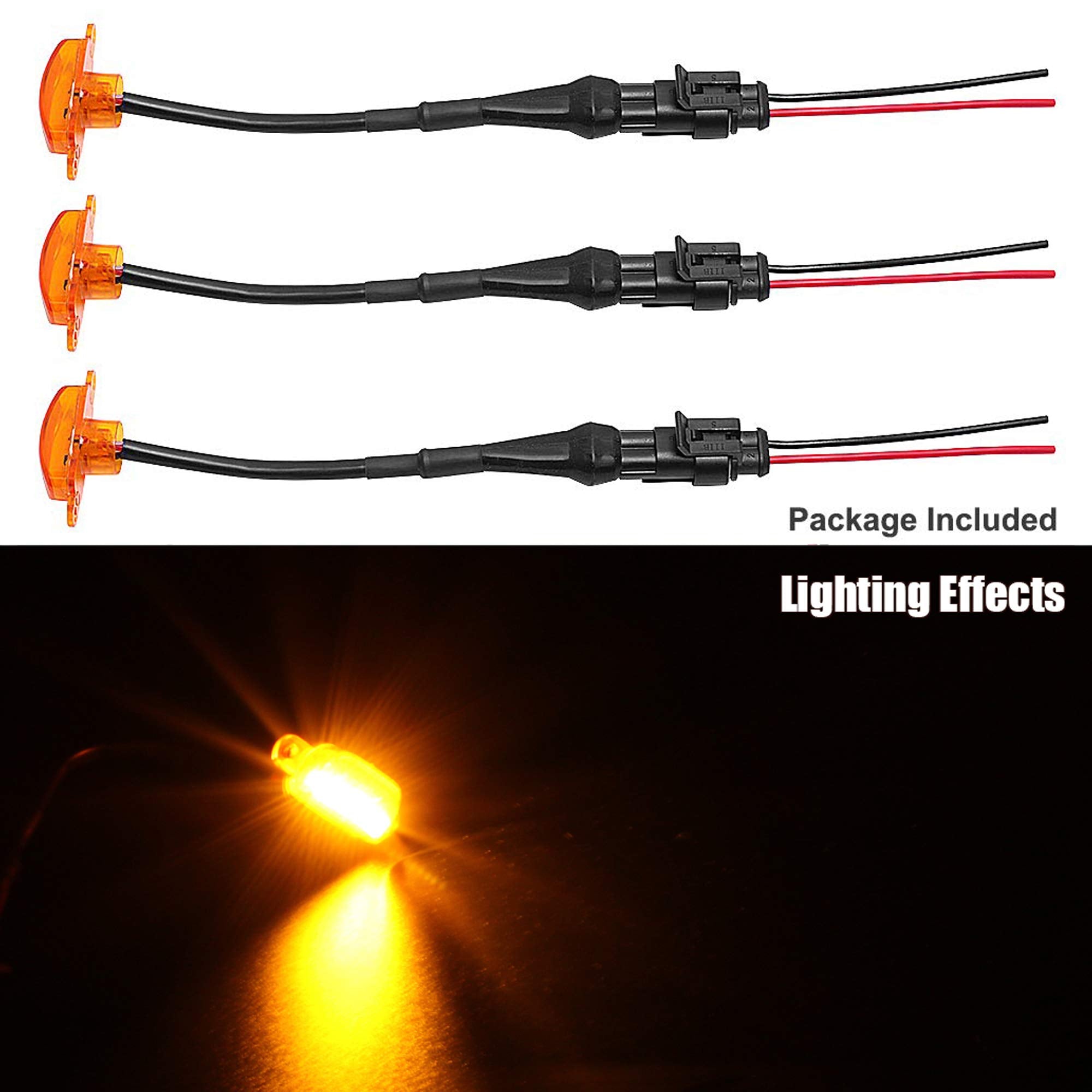 BASIKER close-up of LED lens revealing construction and brightness for improved visibility