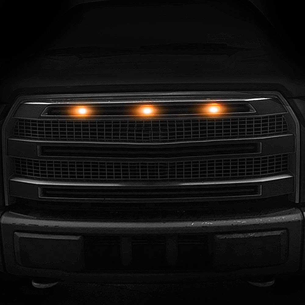 BASIKER grille light side profile showing sealed housing for weather resistance