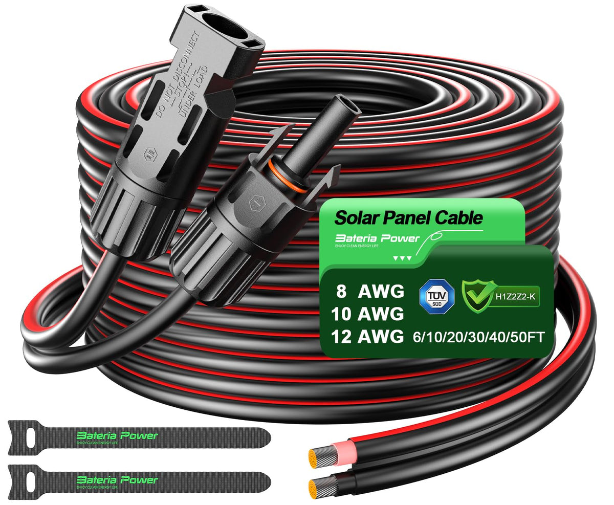 Bateria Power front packaging showing 10AWG 20ft cable, reliable quick install