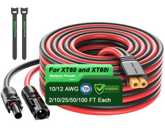 Bateria Power front packaging showing 50ft cable and connectors for quick identification and confidence