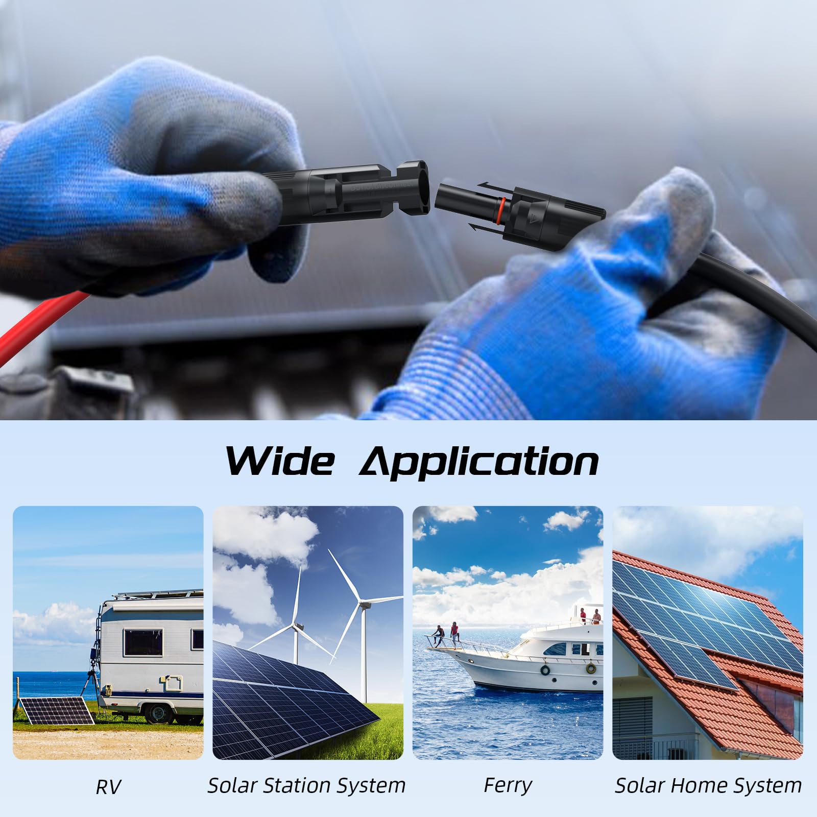 Bateria Power installed on a boat solar panel demonstrating corrosion resistance