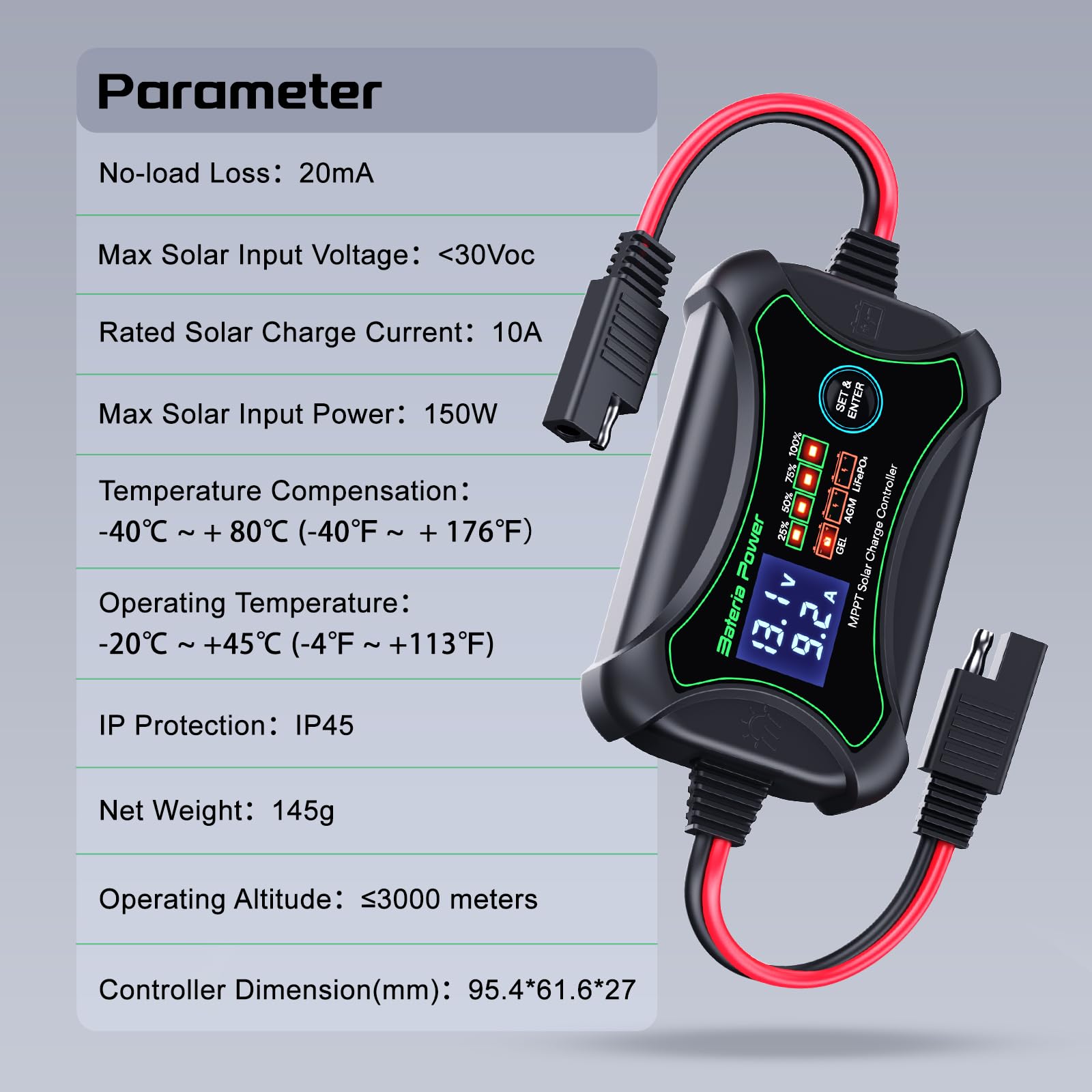 Bateria Power Sunrock 10Pro wiring diagram on label for clear installation guidance benefit