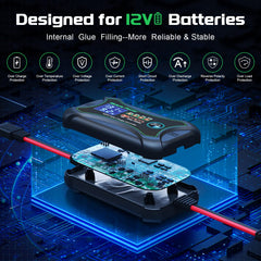 Bateria Power SunRock 10 side with terminal and SAE connections for fast plug-and-play setup