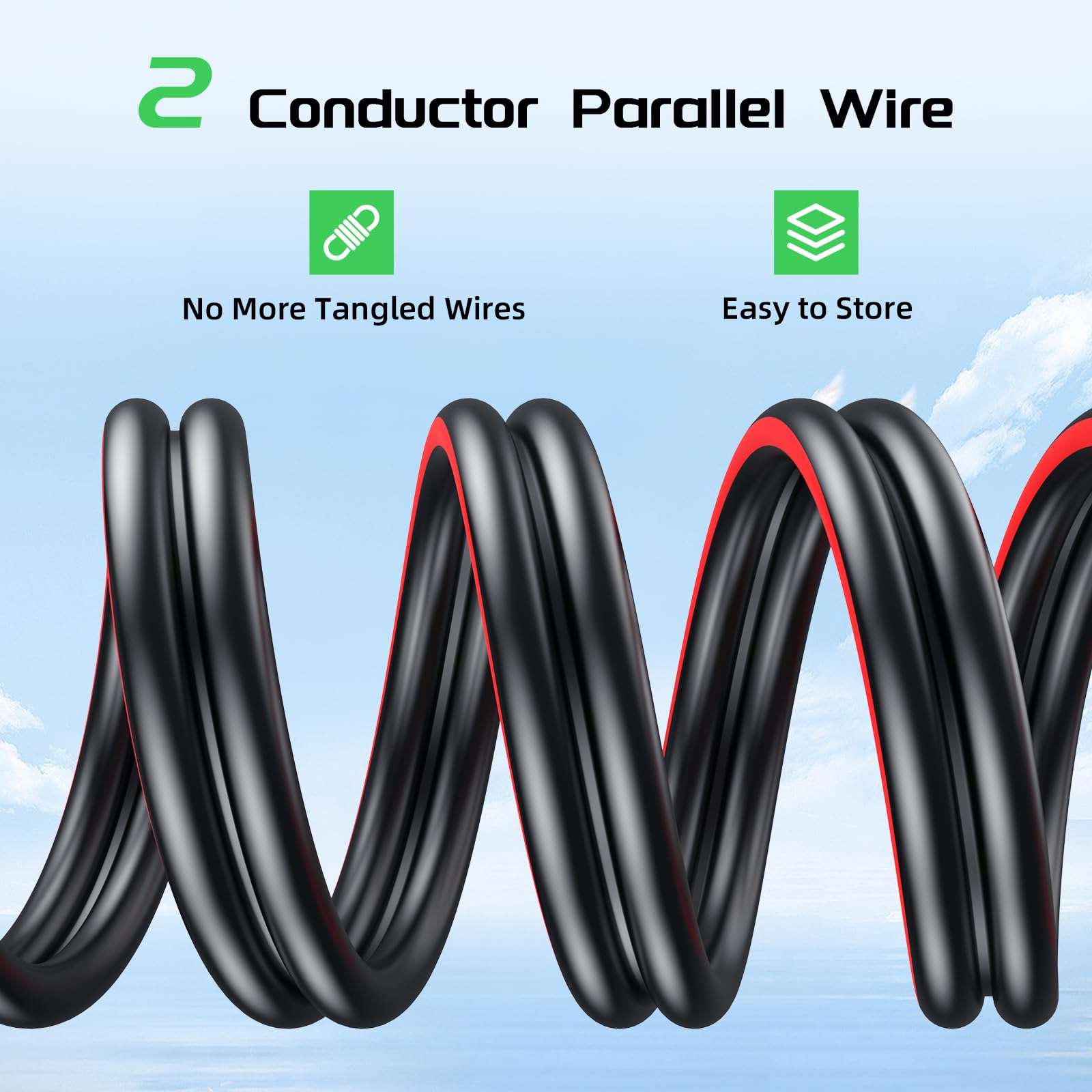 Bateria Power XLPE jacket marking highlighting heat and UV resistance