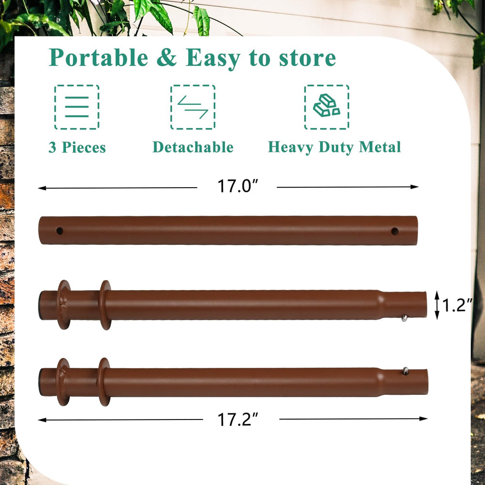 Bathonly assembly of three-piece bar showing tool-free setup