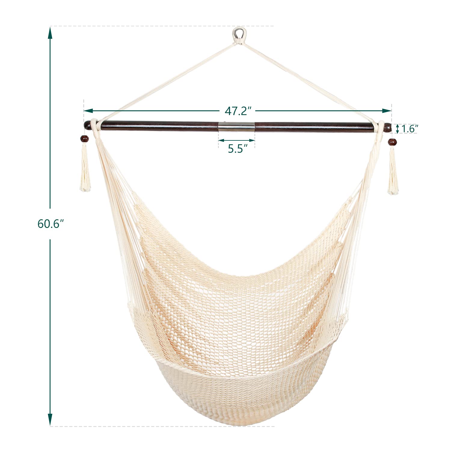 Bathonly folded hammock chair showing lightweight portability for easy movement