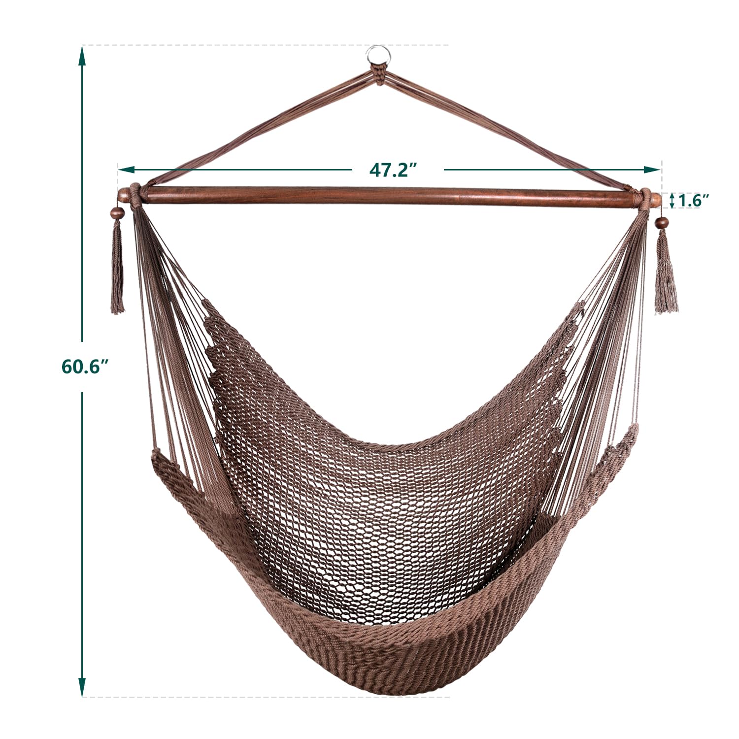 Bathonly rope attachment and groove detail showing secure suspension benefit