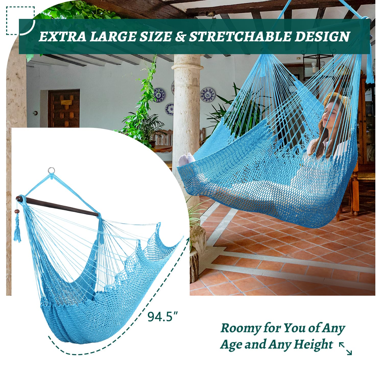 Bathonly size comparison with person showing extra-large capacity and full leg support