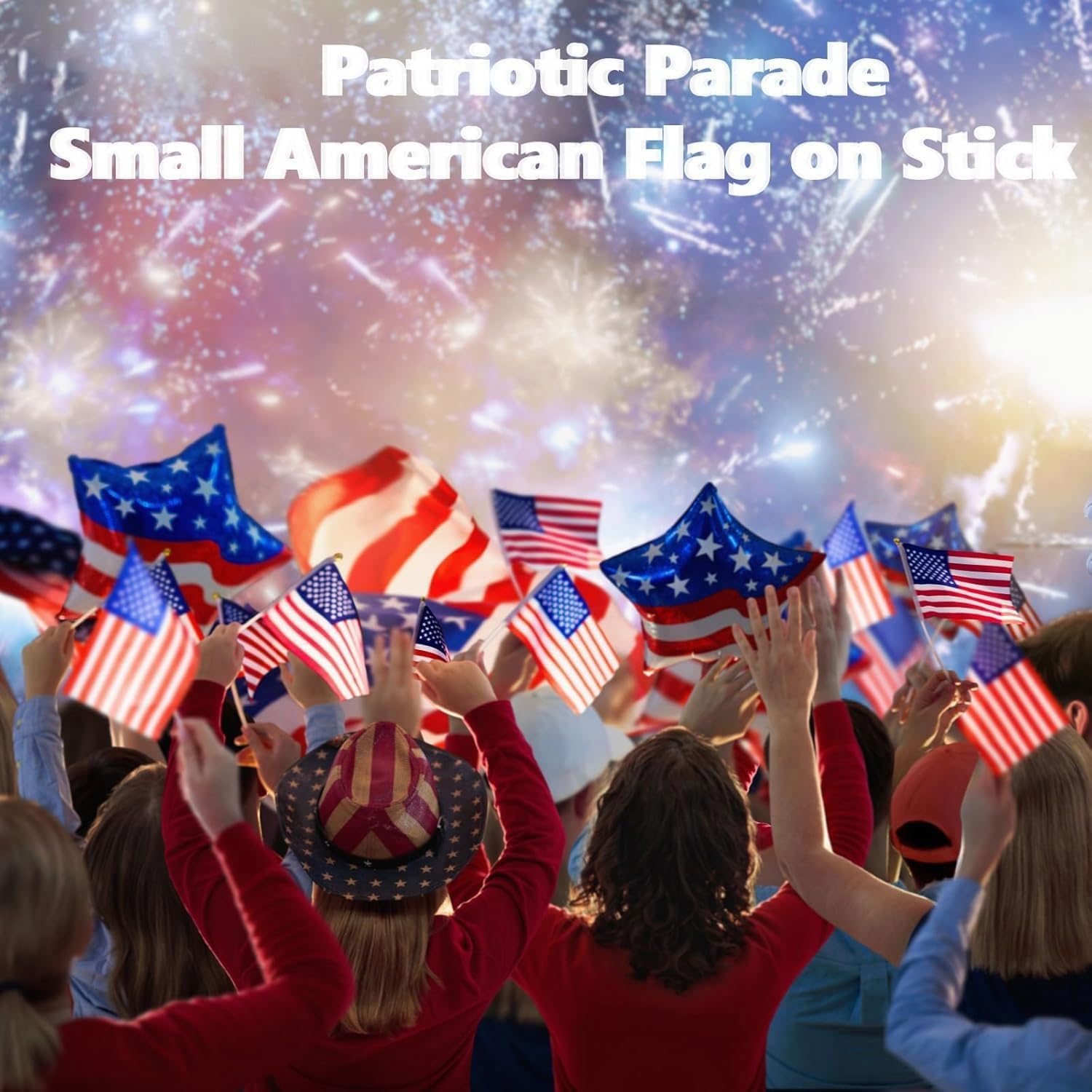 Batiyeer bulk display arrangement of 1000 flags, ready for large events and giveaways