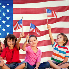 Batiyeer close-up of polyester flag fabric showing fade-resistant material and crisp print