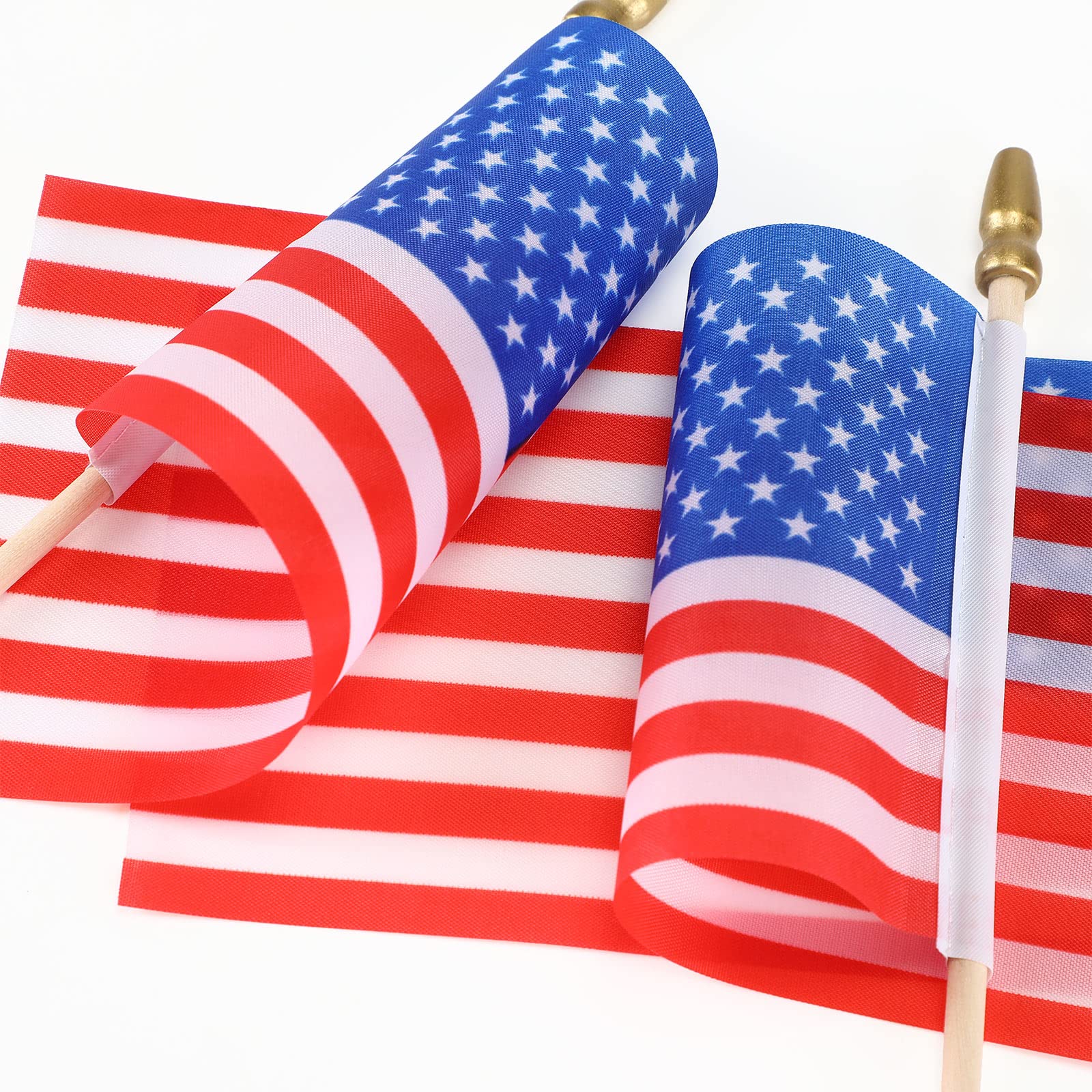 Batiyeer flag mounted on a wooden pole showing sturdy stick and easy handling