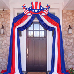 Batiyeer corrugated sign front view showing clear patriotic design and easy hanging
