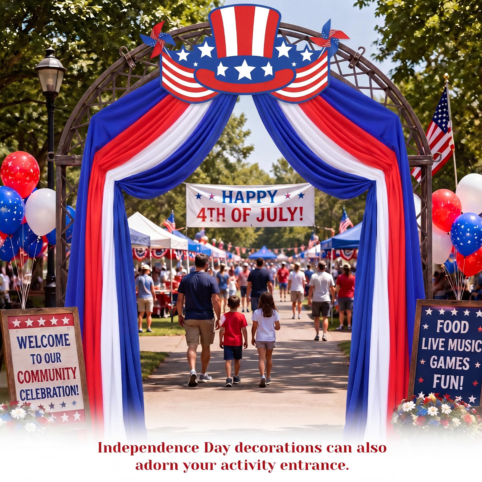 Batiyeer staircase wrapped with fabric showing elegant drape and quick setup