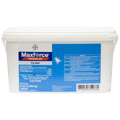 Bayer Maxforce pail front view showing label and durable container for convenient storage