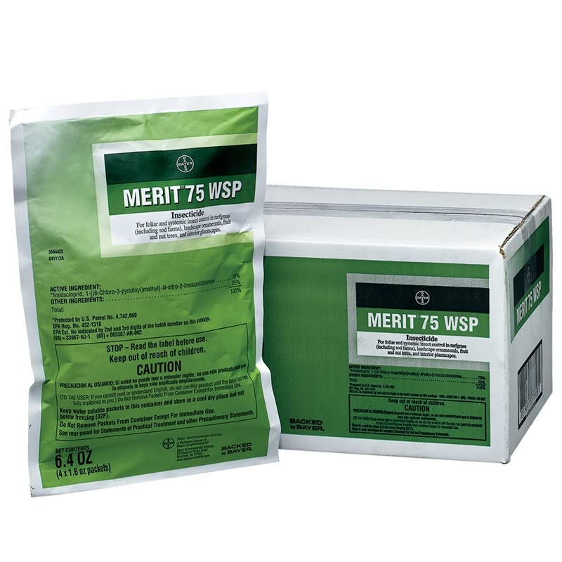 Bayer Merit 75 WSP front packaging showing packets and brand benefits