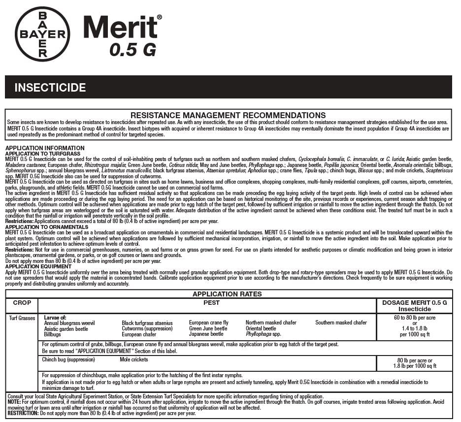 Four Bayer Merit 75 WSP packets next to a ruler for size and scale clarity