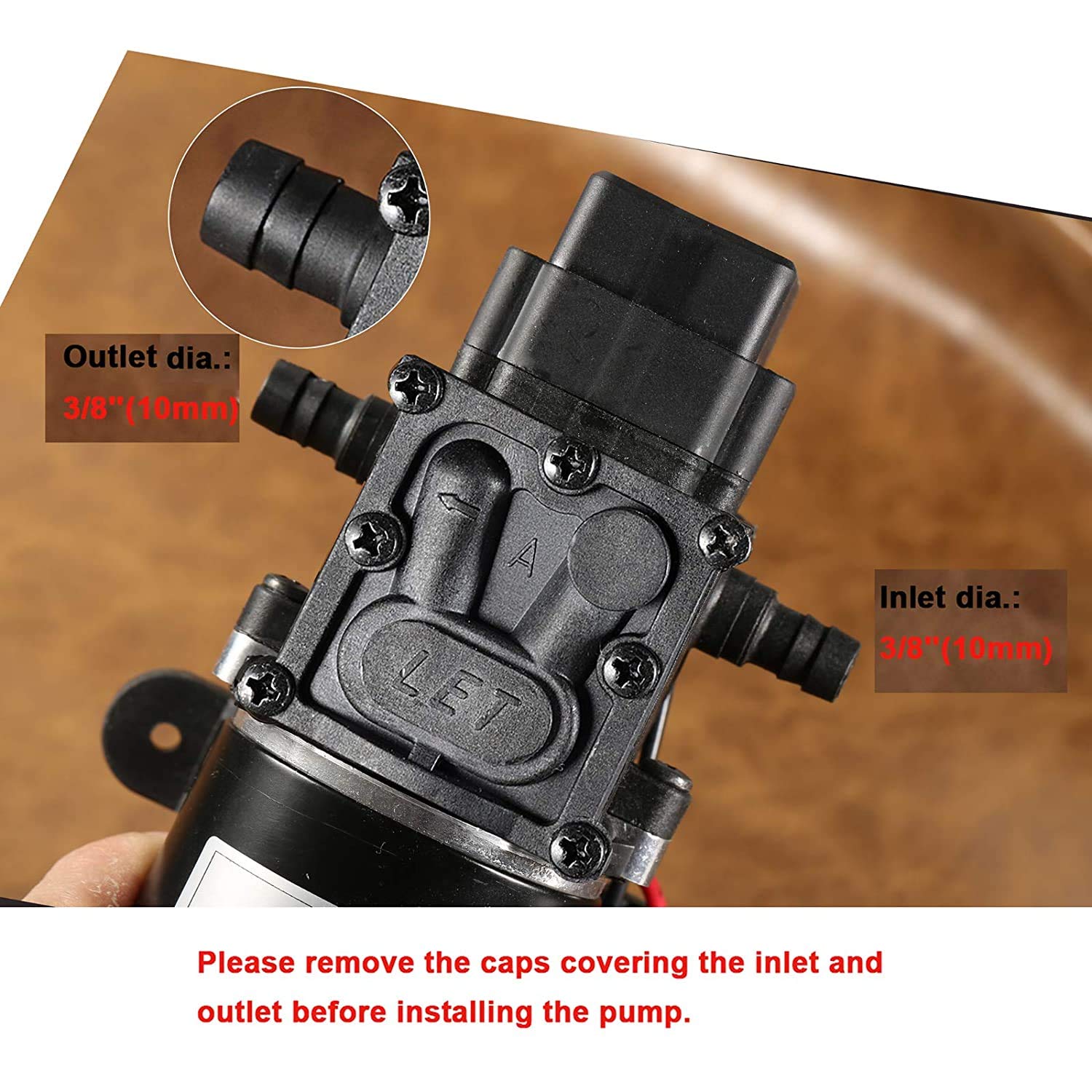 bayite label and adjustable cut-off pressure control showing customizable pressure settings