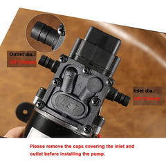 bayite label and adjustable cut-off pressure control showing customizable pressure settings