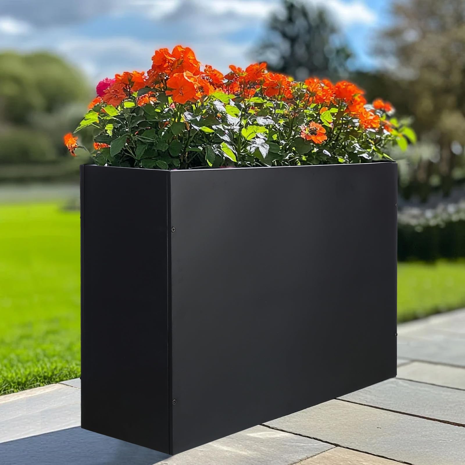 BAYN planter beside hand for scale, demonstrates compact footprint and depth