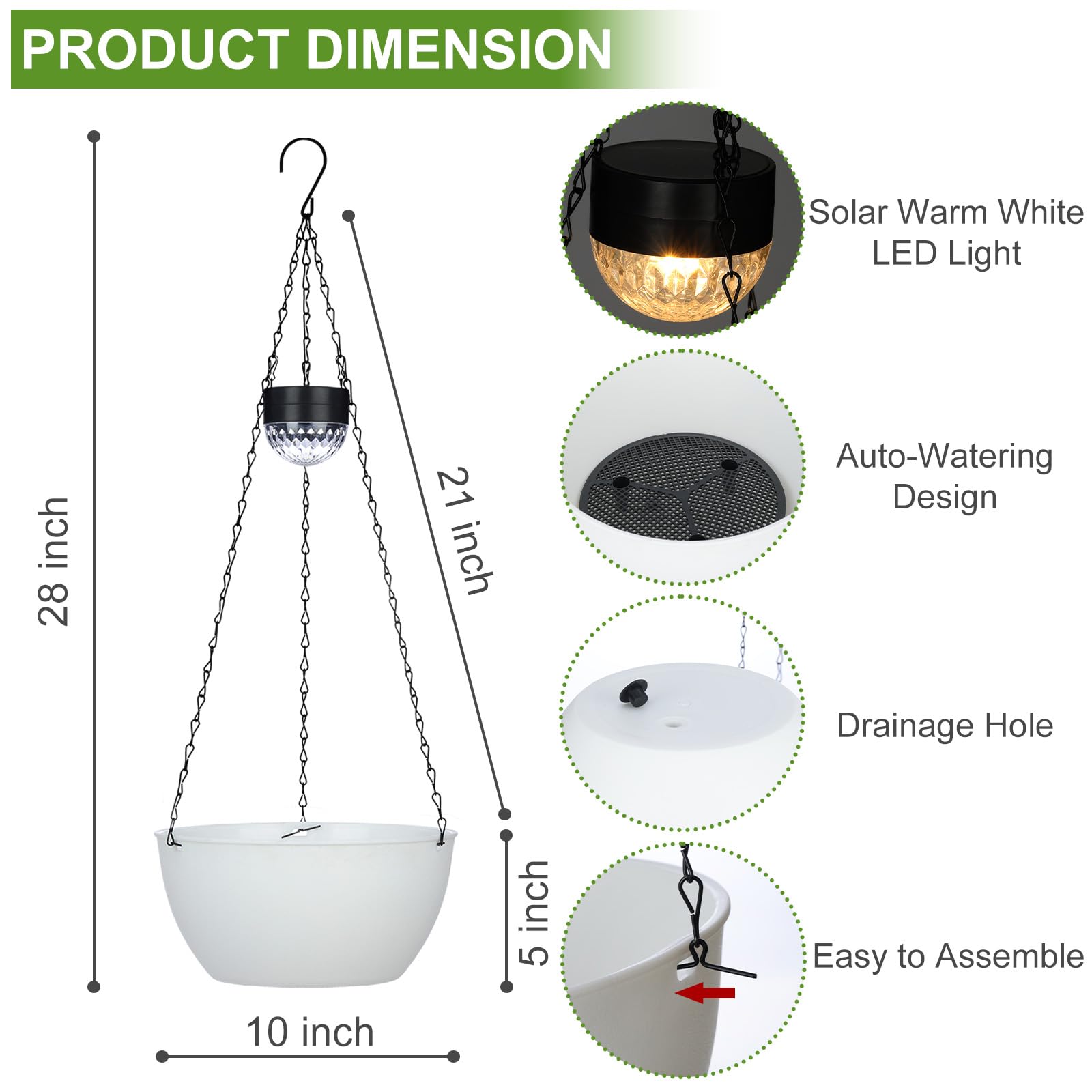 BAYN top view of integrated solar panel showing charging surface for nighttime glow
