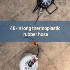 Bayou Classic POL and 3/8-in flare fittings beside ruler showing compact size and compatibility