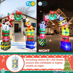 bbioc LED lights glowing at night providing bright visible holiday illumination