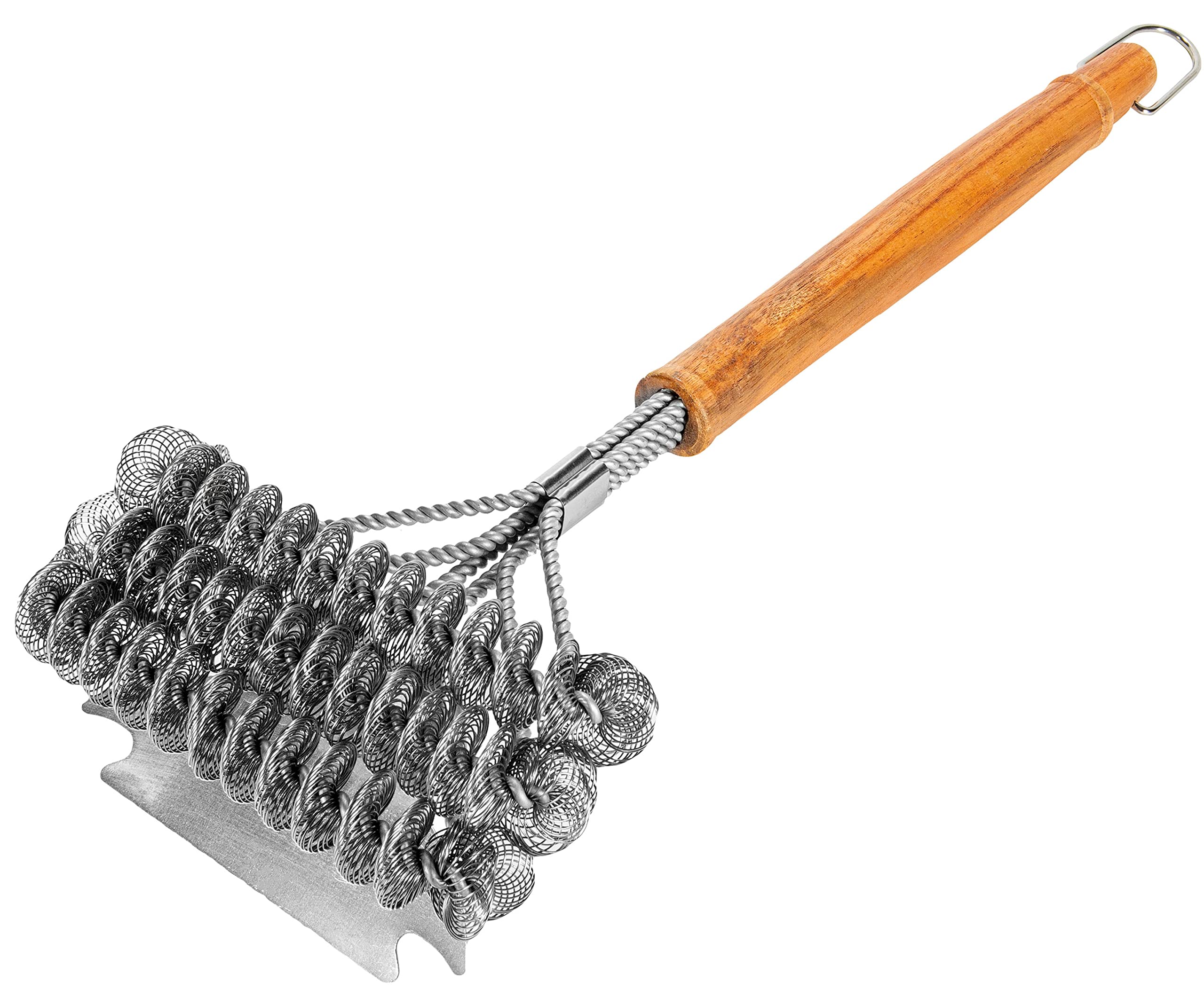 BBQ-Aid front packaging showing full brush and kit, highlights easy cleaning