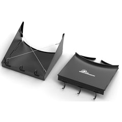 BBQ Dragon table folded flat for compact storage and travel convenience