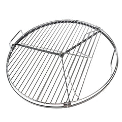 BBQ Dragon front view of rotating 22-inch grate showcasing full cooking surface benefit