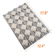 BBQ Future close-up of stainless steel heat plate highlighting durable rust resistance