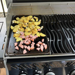 BBQ Future close-up of enameled surface showing durable nonstick finish