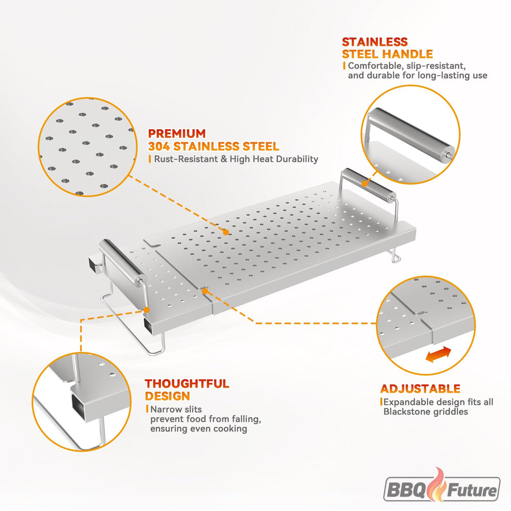 BBQ Future folded storage side profile for compact space-saving convenience
