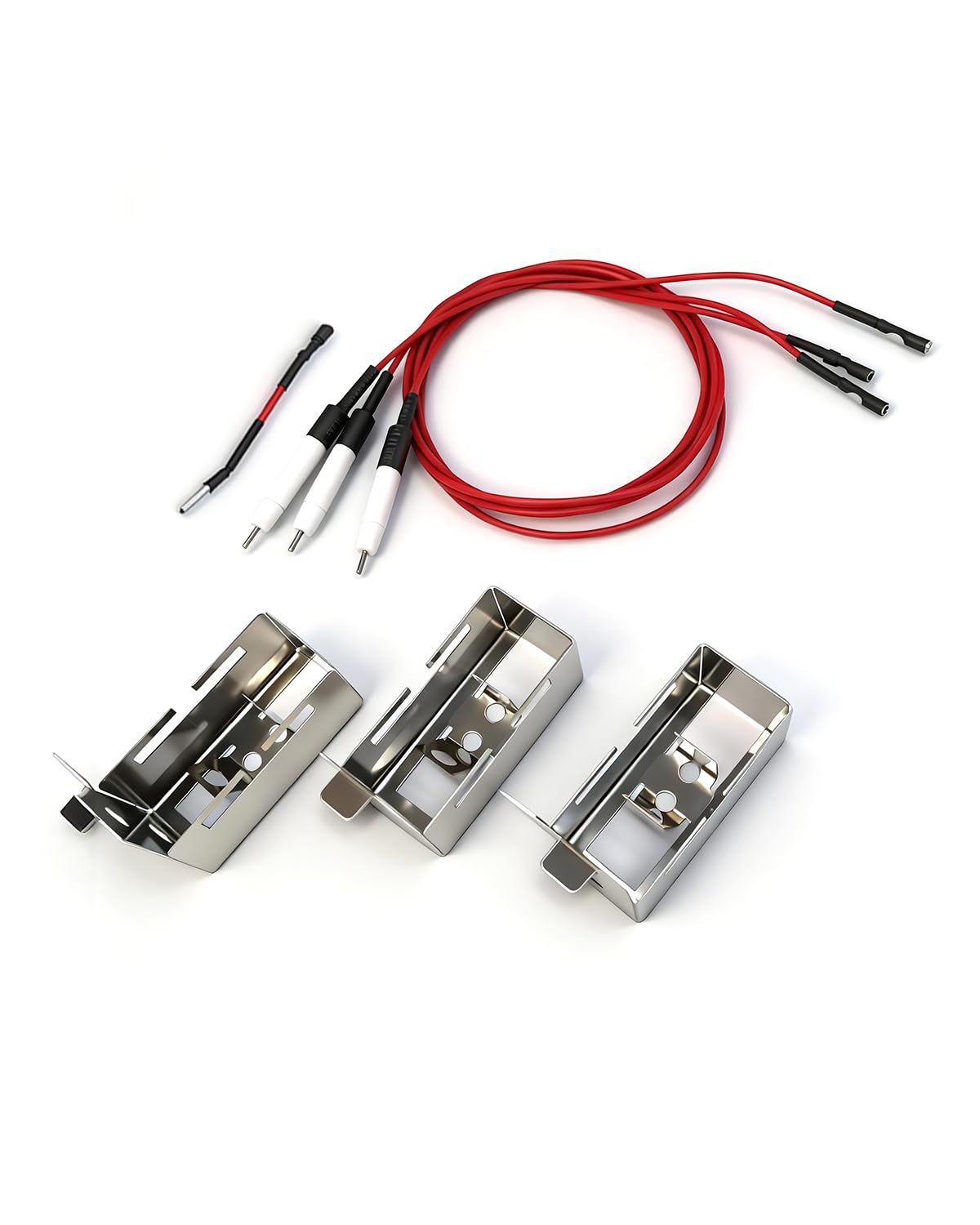 BBQ Future front packaging showing three igniters and collector boxes for easy replacement