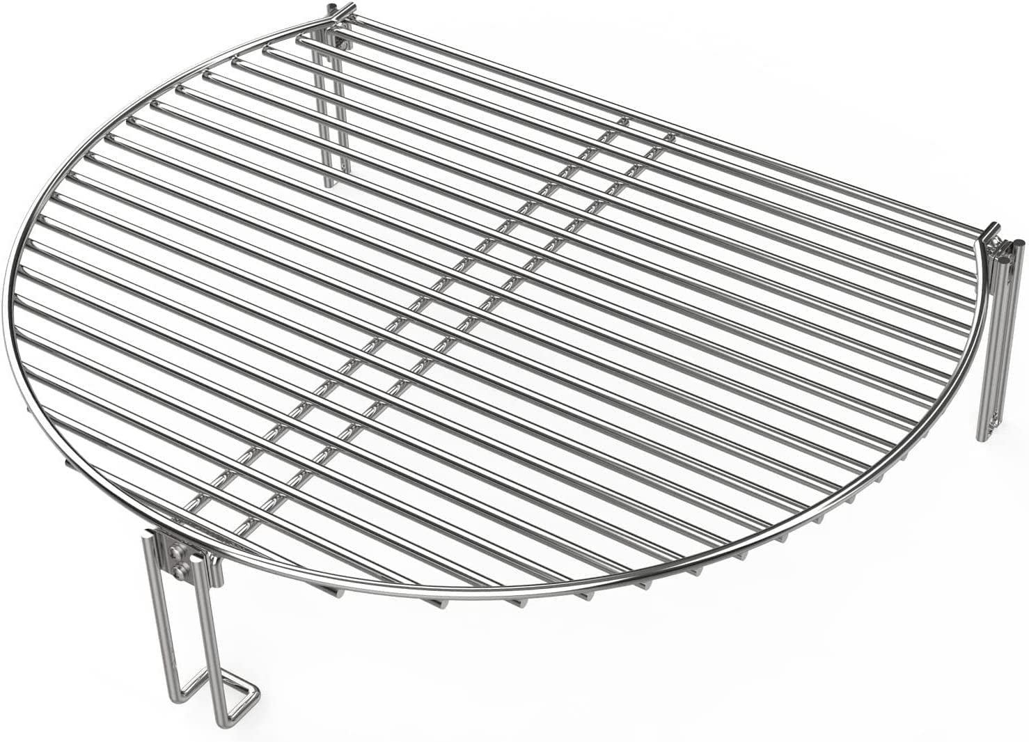 BBQ Future front view on grate showing extra cooking area and efficient use