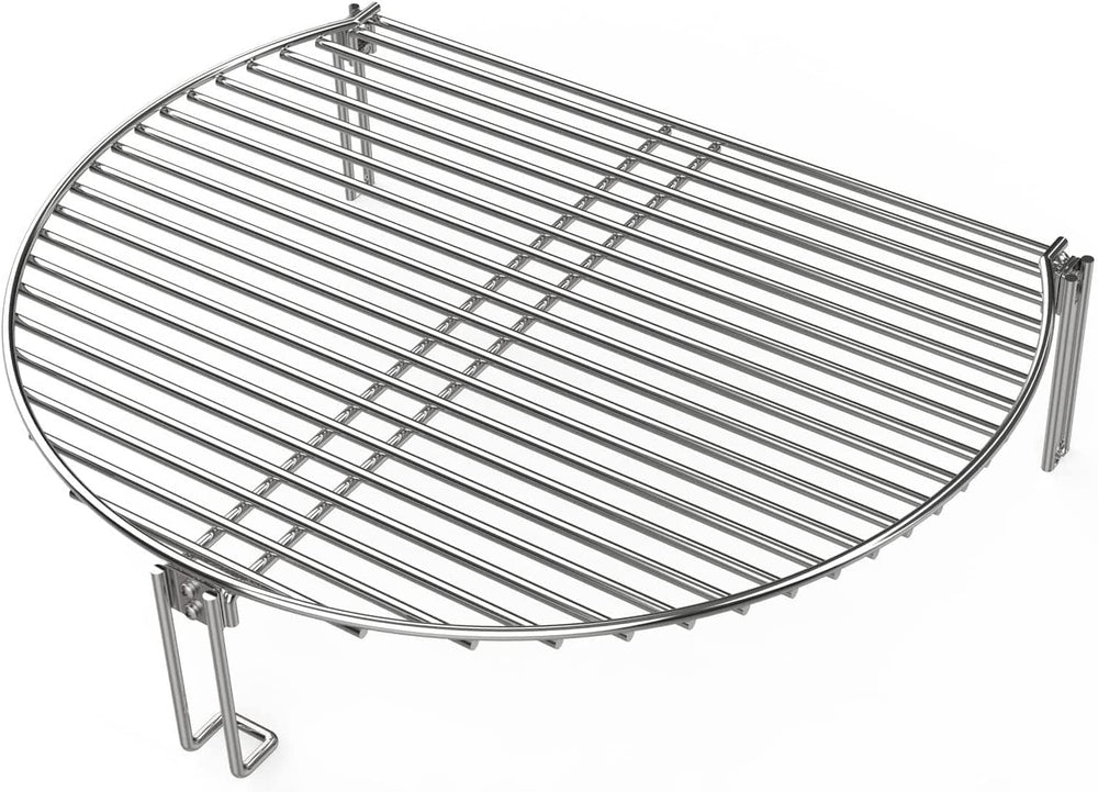 BBQ Future front view on grate showing extra cooking area and efficient use