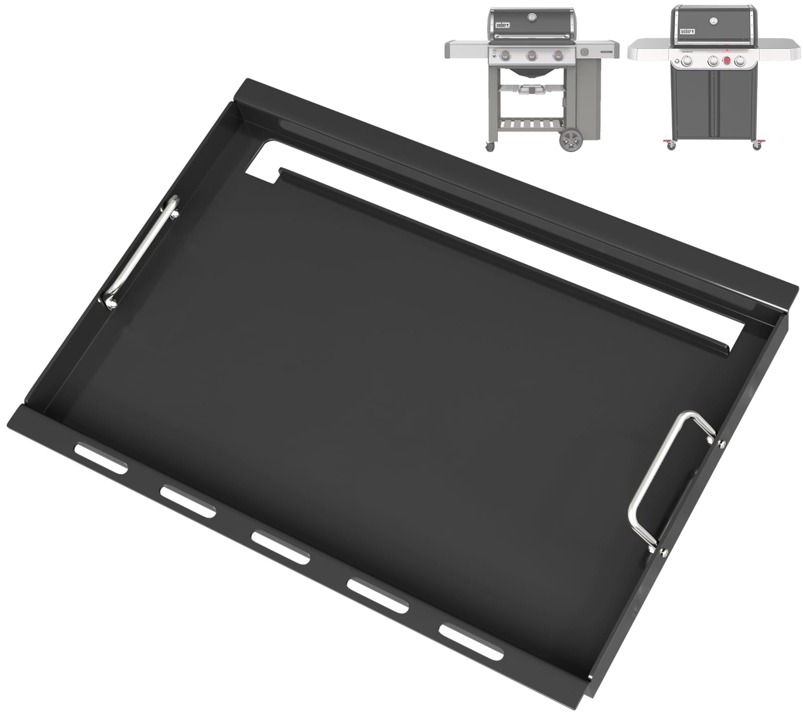 BBQ Future full-size griddle front view with precise fit and even heating