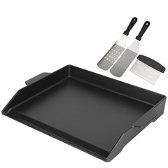 BBQ Future front view of griddle showing full cooking surface and fit