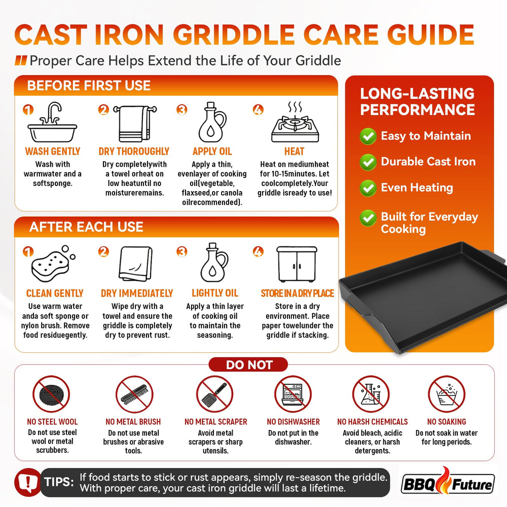 BBQ Future griddle in use on a gas grill for versatile outdoor cooking