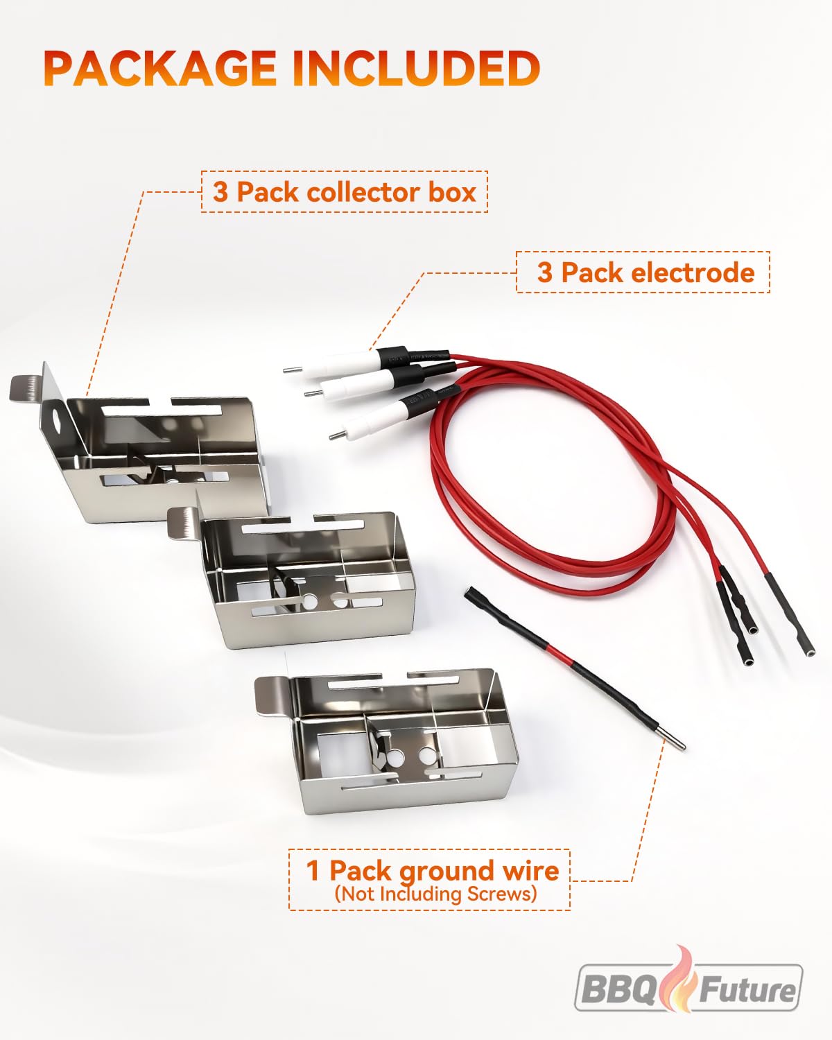BBQ Future installed electrode on grill burner showing restored ignition performance