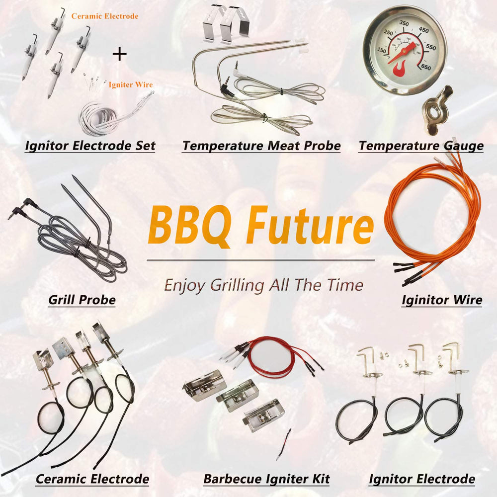 BBQ Future kit staged on grill cart demonstrating improved heat control while grilling