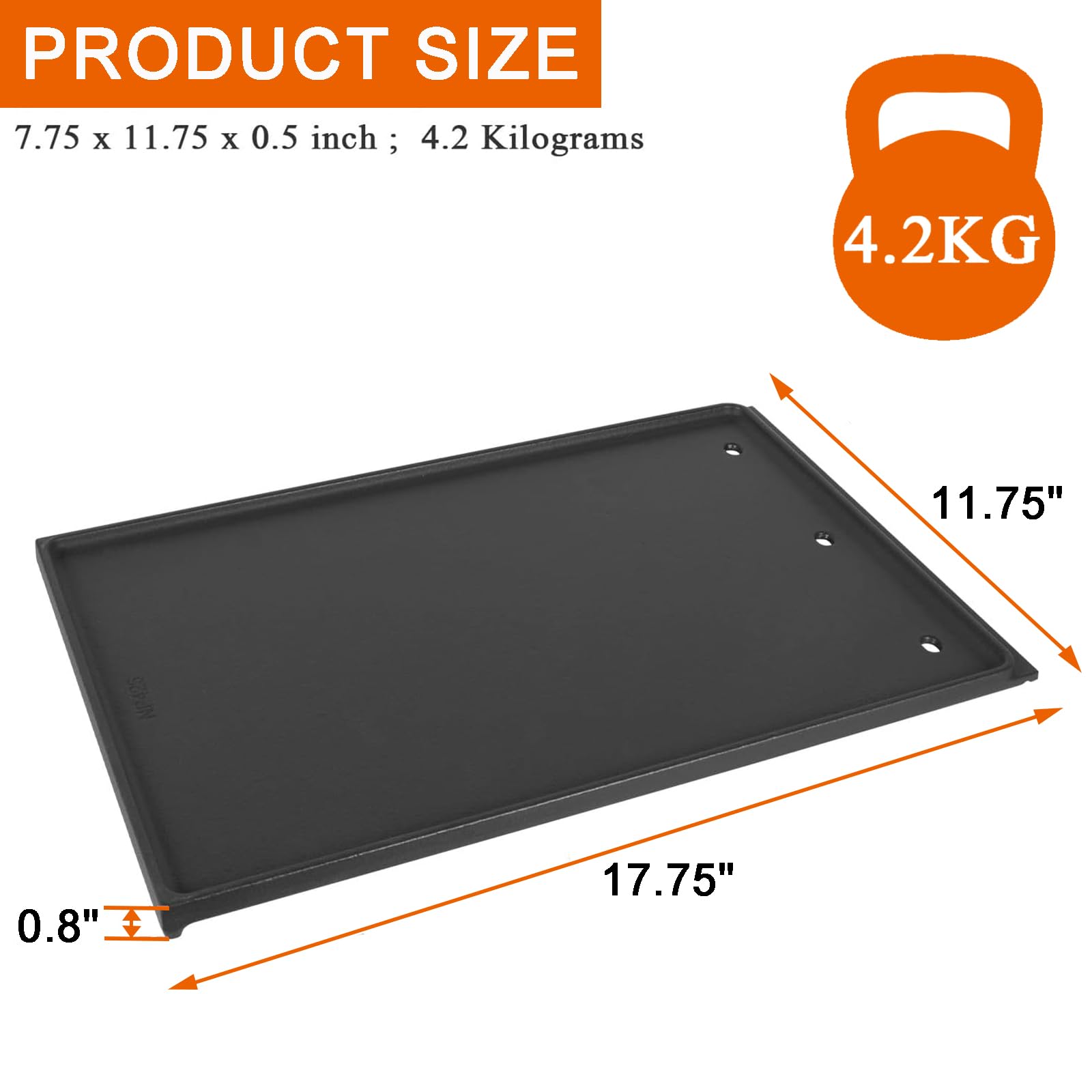 BBQ Future griddle installed in a Rogue 425 grill demonstrating compatibility
