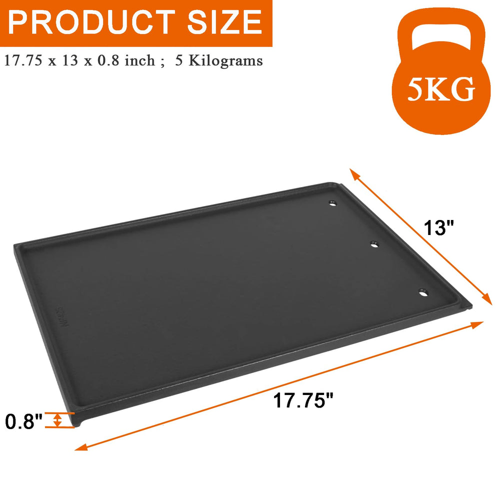 BBQ Future griddle inserted in Napoleon grill demonstrating direct fit