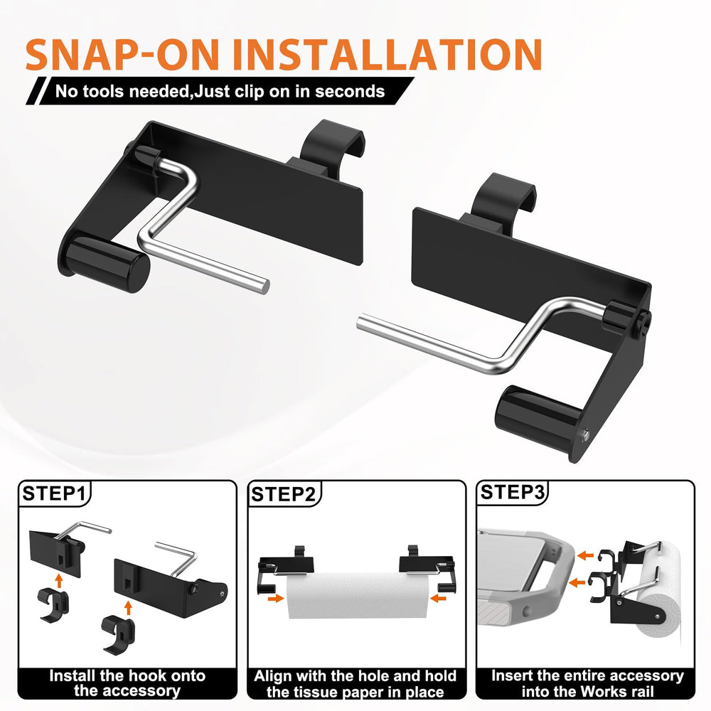 BBQ Future rail attachment detail demonstrating quick snap-fit installation