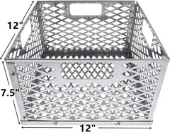 BBQ-PLUS close-up of basket stainless grate illustrating airflow and corrosion resistance
