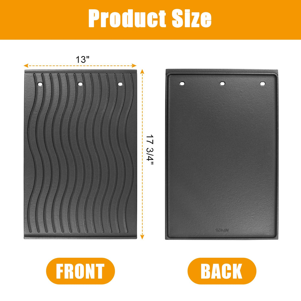 BBQ-PLUS close-up of seasoned cast iron surface for improved nonstick performance