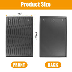 BBQ-PLUS close-up of seasoned cast iron surface for improved nonstick performance