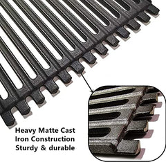 BBQ-PLUS close-up of cast-iron texture and sear ridges for better grill marks