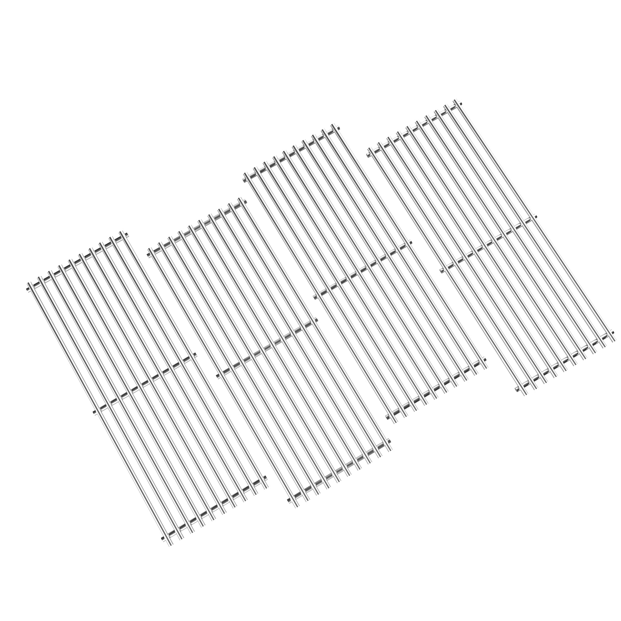 BBQ-PLUS front view of four grates showing fit and finish benefits