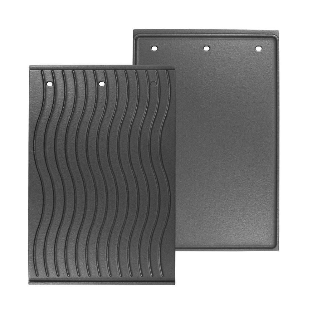 BBQ-PLUS front view of griddle showing fit and solid construction for easy replacement